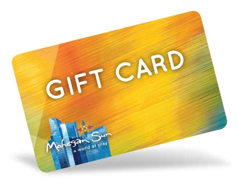 where can you use a mohegan sun gift card